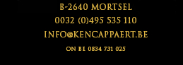 Kardinaal Cardijnlaan 10 † B-2640 Mortsel